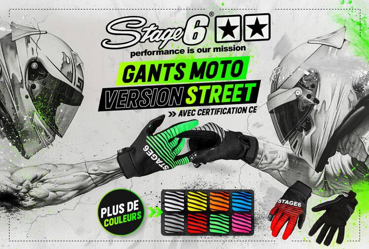 Gants moto, Gants Stage6, Gants scooter