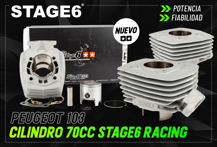 Stage6 Cylinderkit 70cc Peugeot 103