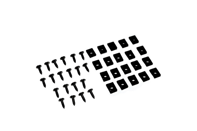 Blechmuttern + Schrauben M4x12 (x20)