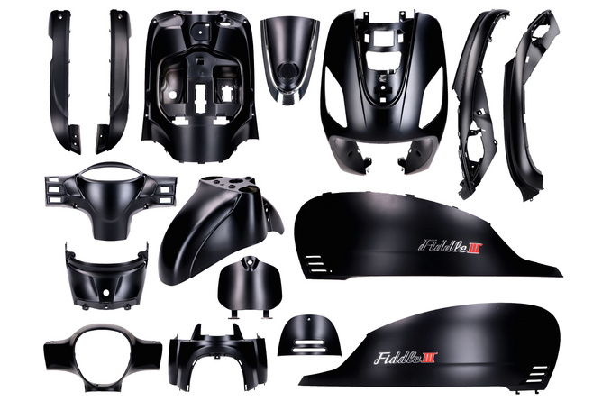 Kit carena Sym Fiddle 3 2014 - 2020 nero opaco