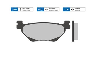 Pastillas de freno Polini Originales Yamaha T-Max 530 desp. 2017