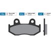 Bremsbel&auml;ge hinten Polini Original Suzuki Burgman 250 / 400 2001-2006
