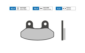 Plaquettes de frein Polini Original Sym