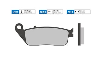 Pastillas de freno Polini Originales Kymco X-Citing