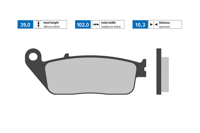 Pastiglie freno Polini Original Kymco X-Citing