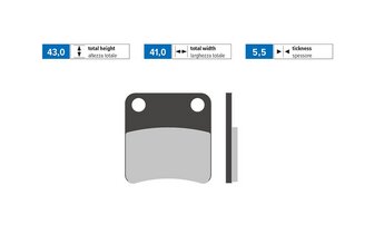 Bremsbel&auml;ge Polini Original Piaggio MP3