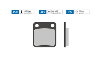 Brake Pads front Polini Original Peugeot Vivacity