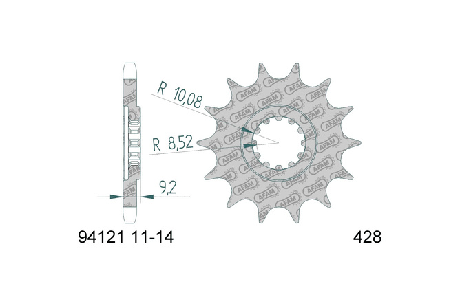 Ritzel vorn AFAM 11 Z&auml;hne 428 Minarelli AM6