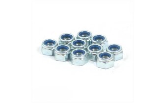Tuerca autoblocante M 8 galvanizada (x10)