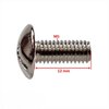 Verkleidungsschraube M5x12 14mm Chrom (x6)