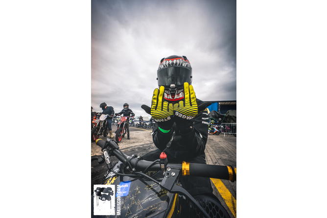 Motorrad Handschuhe Stage6 Street Pure Gelb / Schwarz