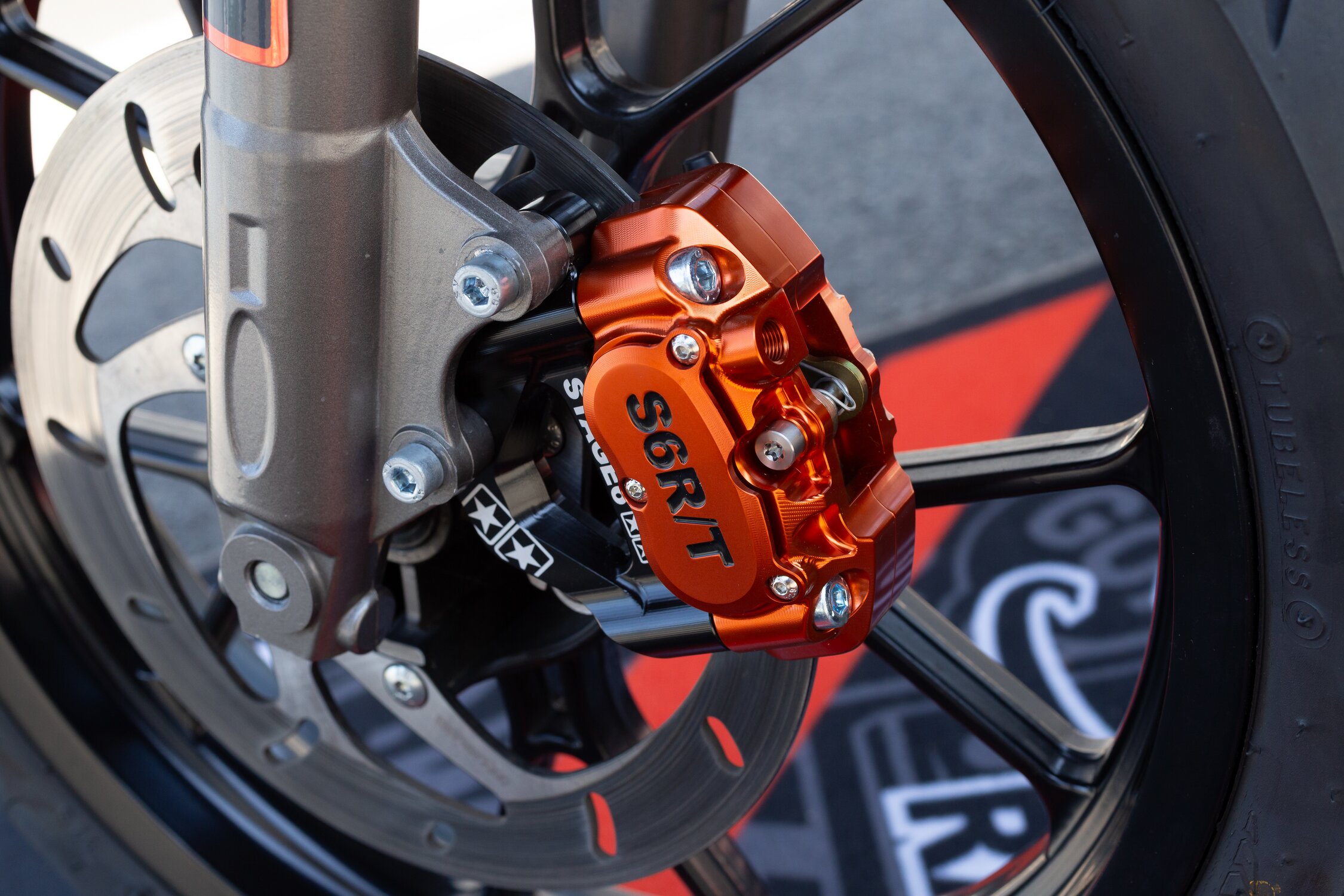 4-Piston Brake Caliper Stage6 R/T MK2 Orange | SCOOTER-ATTACK