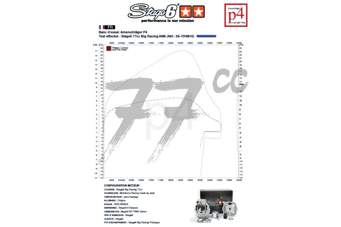 Kit de Motor Cilindro + Cig&uuml;e&ntilde;al Stage6 BigRacing 77cc Derbi Euro2