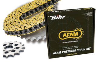 Kit chaine Afam 520 MX4 TM 13/51 couronne ultra light origine 2001-2004