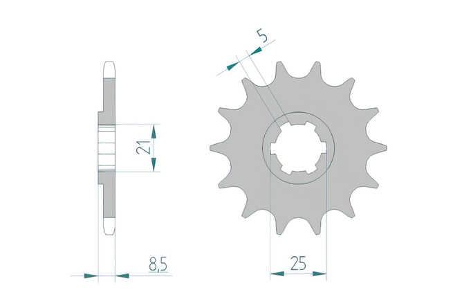 Front Sprocket Afam 14 teeth Husqvarna CR / WR 250