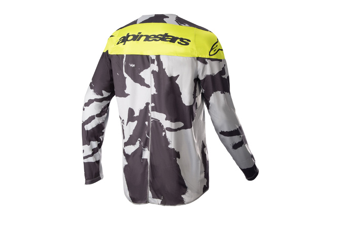 MX Jersey Alpinestars Kids Racer Tactical camouflage/neon yellow