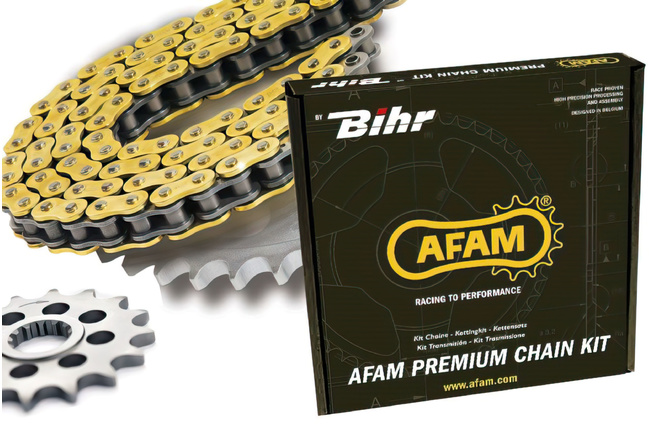 Kit chaine Afam 520 MR2 KX 125 12 / 49