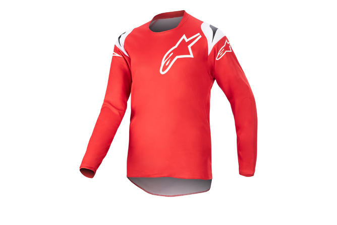 Camiseta MX Alpinestars Infantil Racer Narin Rojo/Blanco