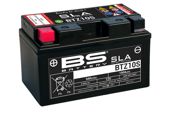 Gel Starterbatterie BS Battery 12 Volt 8,6 Ah SLA 150x90x95mm