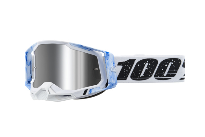 Gafas de Motocross 100% Racecraft 2 MIXOS Lente Espejo Plata Ultra HD