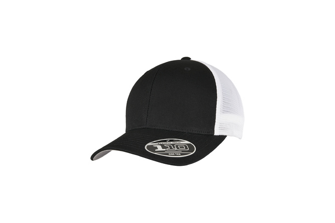Baseball Cap Mesh 2-Tone 110 Flexfit schwarz/weiß