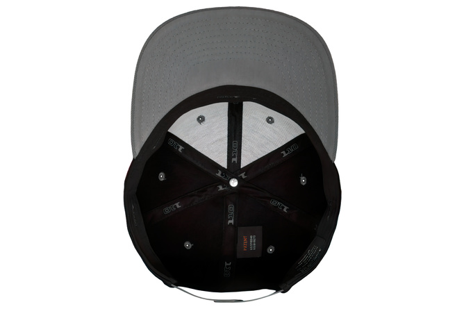 Snapback Cap Fitted 110 Flexfit schwarz/grau