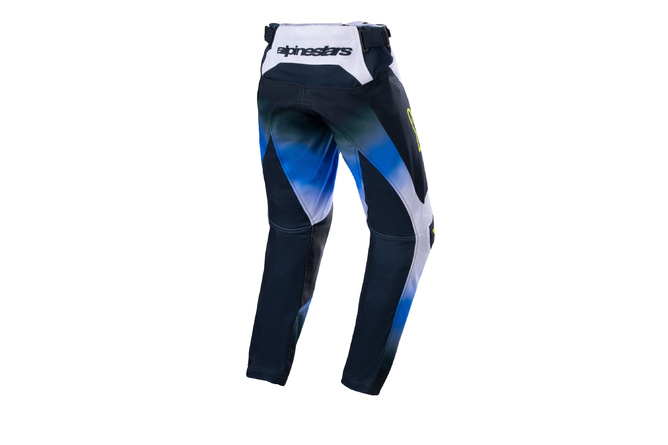 Pantaloni MX Alpinestars Kids Racer Push blu/bianco