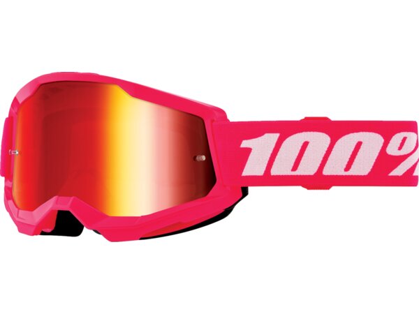 Maschera cross bambino 100% Strata 2 rosa specchio rosso acquista