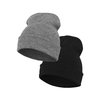 Bonnet Long Heavyweight Duo Pack Flexfit noir/gris