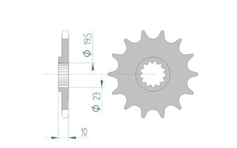 Ritzel Afam selbstreinigend 12 Zähne Suzuki DR-Z 400 / RM 250