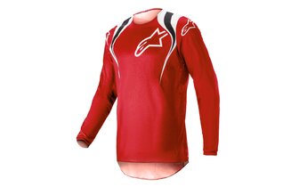 Camiseta MX Alpinestars Fluid Narin Rojo/Blanco 