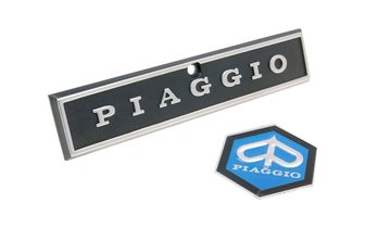 Kit logo (x2) Piaggio pour calandre Vespa PX / PE 80 / 125 / 200