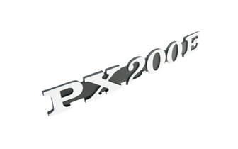 Schild / Schriftzug "PX 200 E" für Seitenverkleidung für Vespa PX 200 E