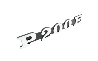 Schild / Schriftzug "P 200 E" für Seitenverkleidung Vespa P 200 E