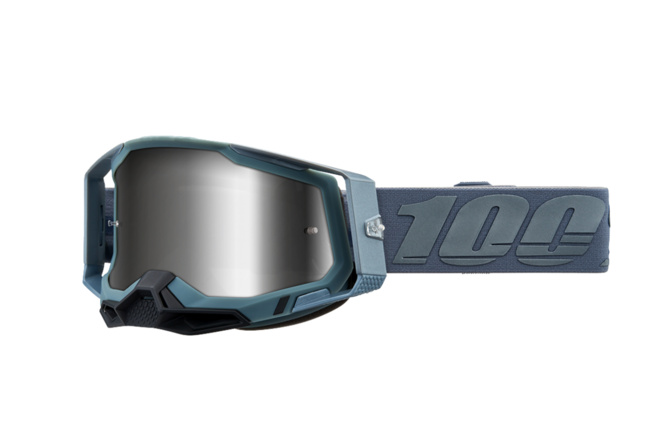 Crossbrille 100% Racecraft 2 BATTLESHIP silber verspiegelt