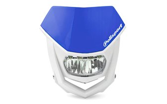 Plaque phare Polisport Halo LED bleu / blanc