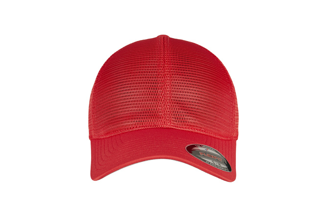 Baseball Cap 360° Omnimesh Flexfit red