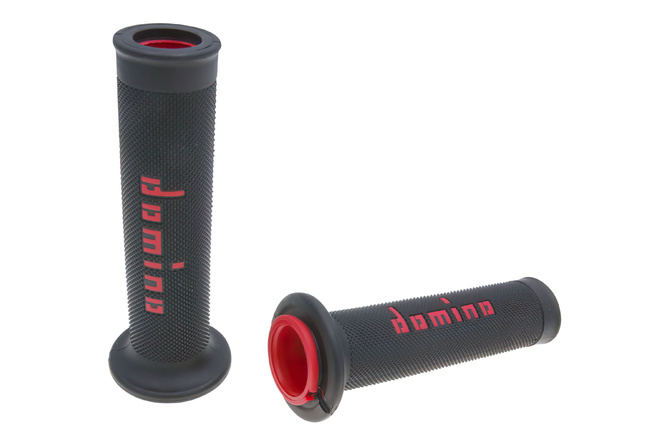 Grips Domino A010 On-Road black / red (open ends)