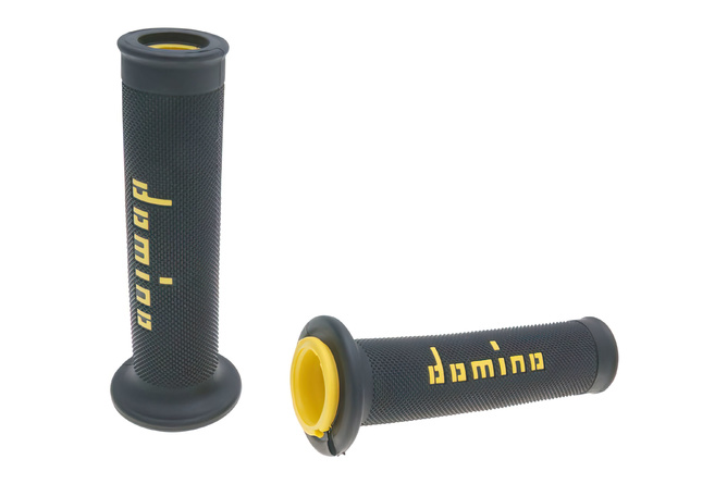 Grips Domino A010 On-Road black / yellow (open ends)