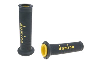 Grips Domino A010 On-Road black / yellow (open ends)