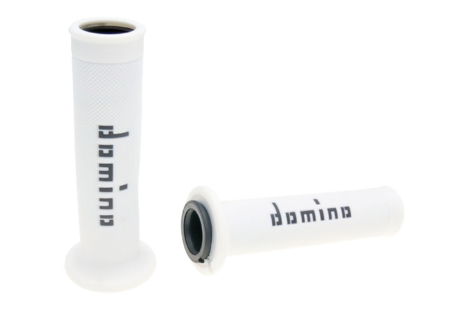 Grips Domino A010 On-Road white / black (open ends)
