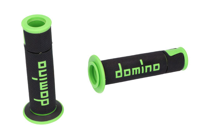 Grips Domino A450 On-Road Racing black / green (open ends)