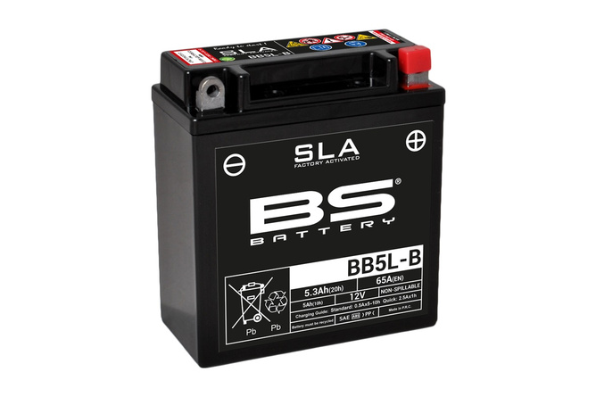 Gel Starterbatterie BS Battery 12 Volt 5 Ah SLA 120x60x130mm