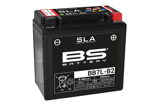 Batteria moto Gel SLA BS Battery 12 Volt 8,4 Ah 135x75x130mm