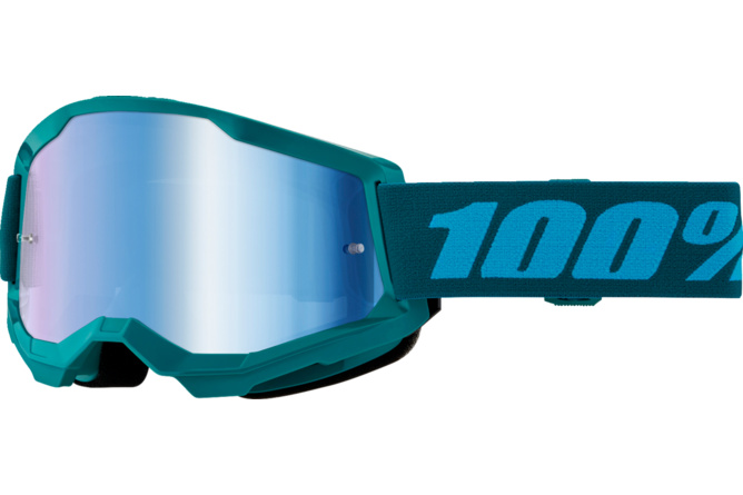 Gafas de Motocross 100% Strata 2 STONE Lente Espejo Azul