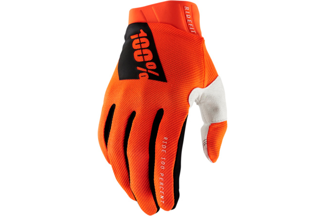 MX Gloves 100% Ridefit neon orange