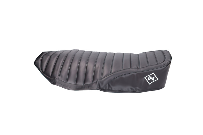 Seat Cover quilted black w/ Logo Simson