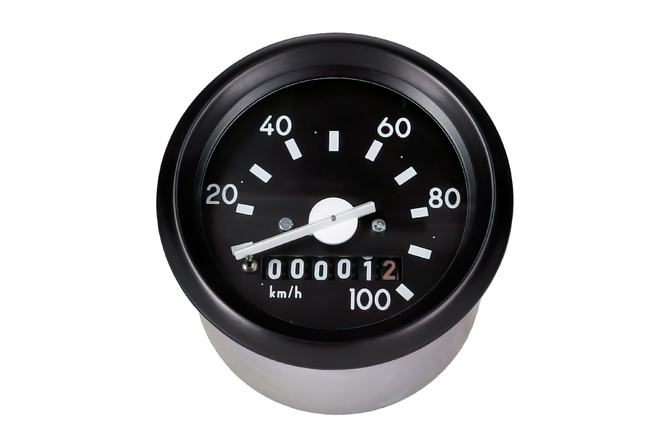 Speedometer 100km/H round 60mm w/o indicator light Simson