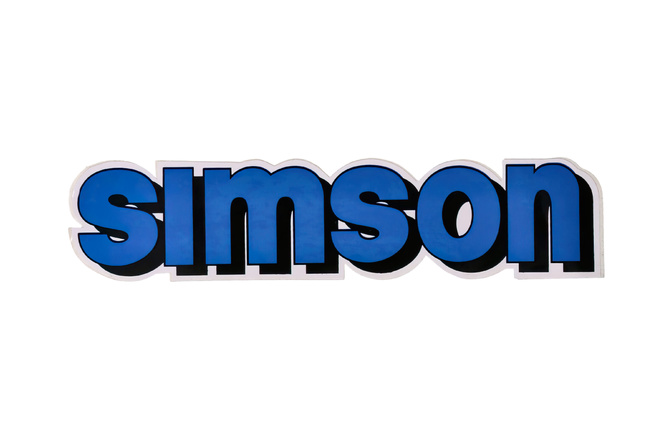 Autocollant de réservoir bleu / noir Simson S51