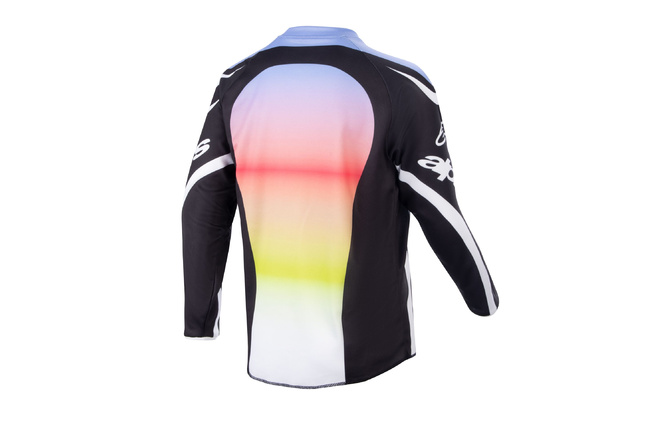 Camiseta MX Alpinestars Infantil Racer Semi Negro/Multicolor